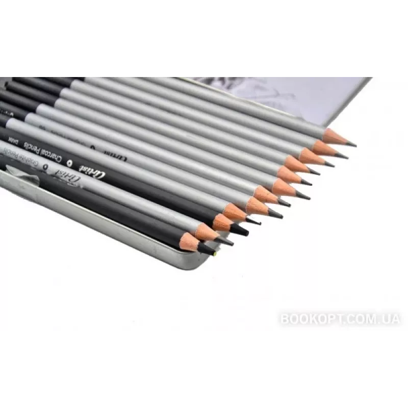 Colorino piešimo rinkinys 80118PTR – 12 dalių eskizavimo pieštukai ir aksesuarai
