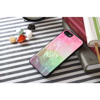Apsauginis dėklas iKins Apple iPhone 8/7 su vandens gėlės raštu, juodas