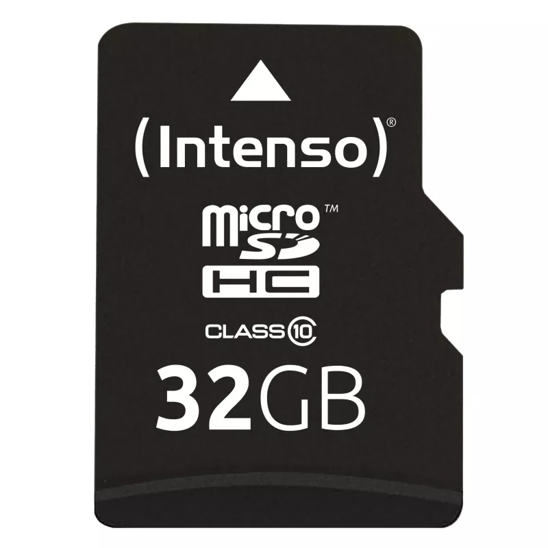 INTENSO atminties kortelė MICRO SDHC 32GB C10 su adapteriu 3413480