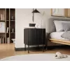 Naktiniai staliukai 2 vnt Cama Meble ISLA 44,5×40×59 cm juoda matinė MDF/medžio drožlių plokštė
