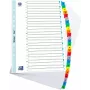 ELBA Mylar kortelių rodyklė, A-Z, 26 skyriai, A4, 210 x 297 mm, spalvoti skirtukai (596581-20)