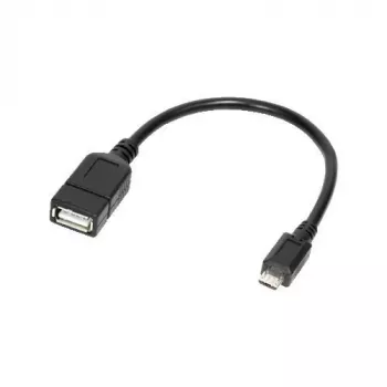Logilink USB OTG adapteris išmaniesiems telefonams - USB A tipo (mot.) - Micro-USB B tipo (pat.) (USB 2.0) - 0,20 m - Juodas (AA0035)