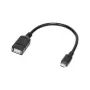 Logilink USB OTG adapteris išmaniesiems telefonams - USB A tipo (mot.) - Micro-USB B tipo (pat.) (USB 2.0) - 0,20 m - Juodas (AA0035)