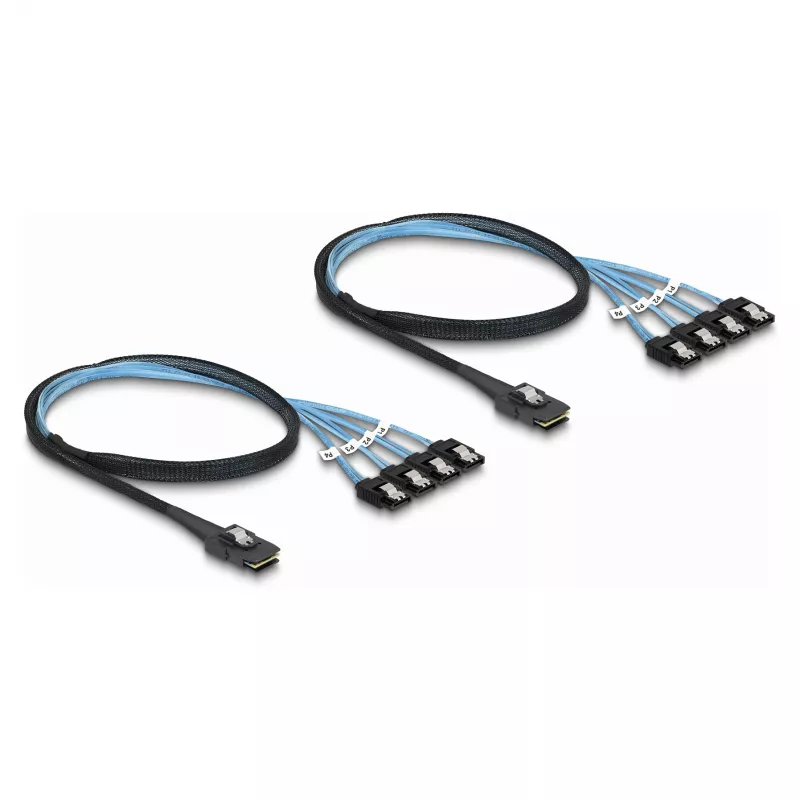 DeLOCK keitiklis M.2 2280 Key B+M vyriškas į 8 x SATA