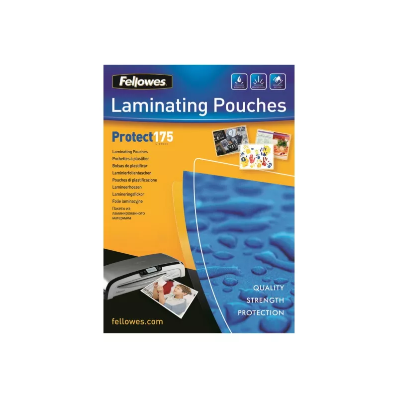 Laminavimo maišeliai blizgūs A4 175 mikronų 100 vnt. FELLOWES 5308703