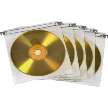 Hama dvigubi apsauginiai CD/DVD vokeliai, 50 vnt., balti, 2 diskai