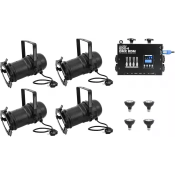 LED dimeris EUROLITE 20000696 dim2warm EDX-4 DMX RDM PAR-30 prožektoriams valdyti