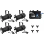 LED dimeris EUROLITE 20000696 dim2warm EDX-4 DMX RDM PAR-30 prožektoriams valdyti