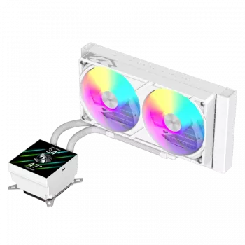Gamemax GLACIER 240 LCD WH skystas aušintuvas procesoriui | Intel, AMD