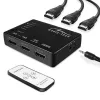 HDMI vaizdo jungiklis MEDIA-TECH MT5207, 3 HDMI įėjimai, 1 HDMI išėjimas, juodas