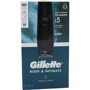 Gillette Body & Intimate i5 – elektrinis kūno ir intymios zonos skutimo prietaisas vyrams