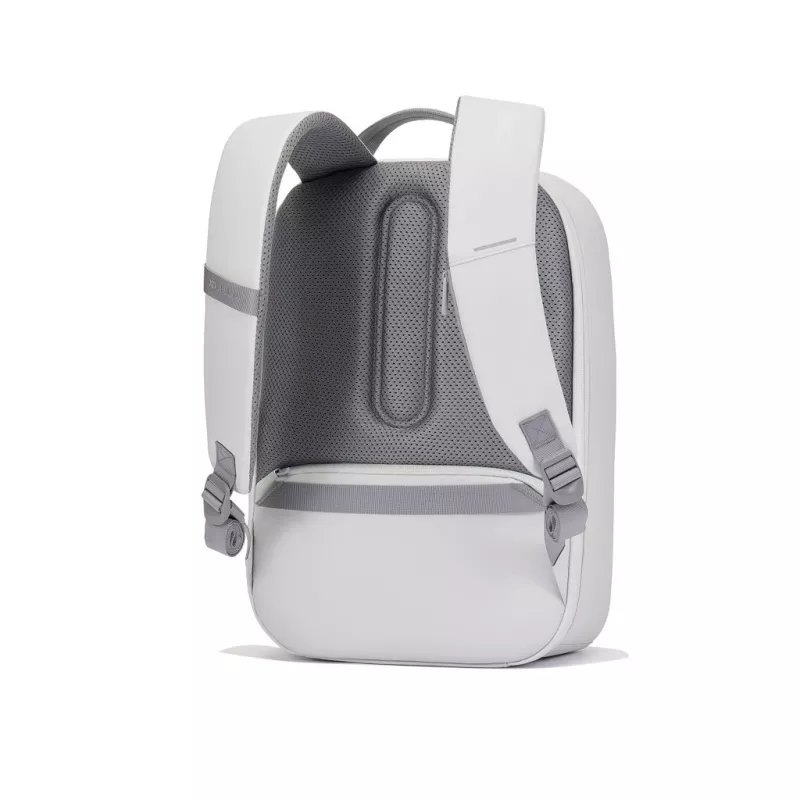 Kuprinė XDDESIGN Bobby Edge apsauginė nuo vagysčių balta — 17 L, tinka 16 colių nešiojamam kompiuteriui, atspari vandeniui, 1.1 kg