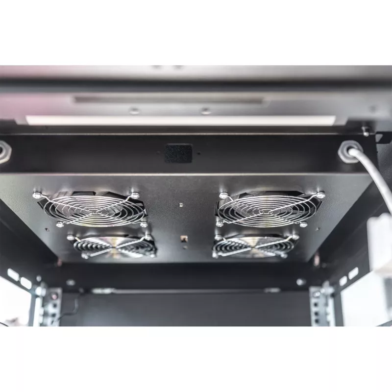Stogo vėsinimo įrenginys Digitus DN-19 FAN-4-B-N, 19 inch, juodas RAL 9005