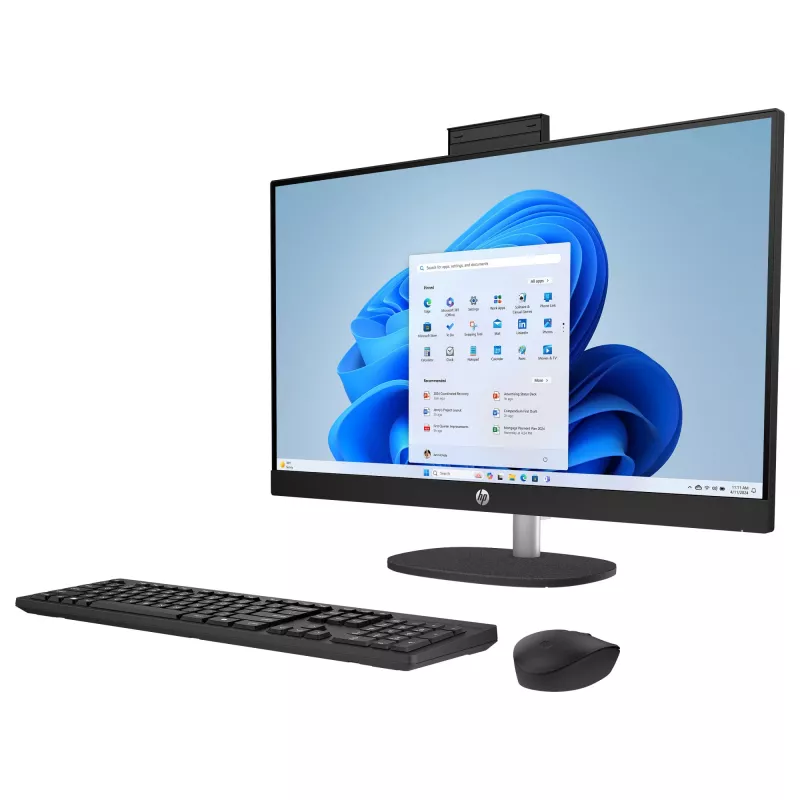 HP AI 27-cr2275ng - Viskas viename (Komplektinis sprendimas) - Core Ultra 7 255U - RAM 16 GB - SSD 512 GB NVMe - Intel Graphics - 1GbE, Bluetooth 5.3, Wi-Fi 6 - WLAN: 802.11a/b/g/n/ac/ax