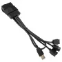 USB šakotuvas Lian Li PW-U2TPAB A tipo vyriškas 1→3 IDC 9 kontaktų