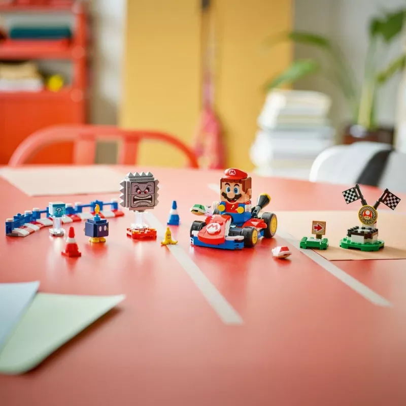 LEGO Statybinis žaislas 72043 Super Mario interaktyvus Mario Kart su standartiniu kartu