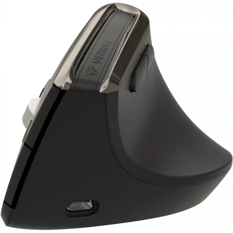 Belaidė vertikali pelė Yenkee YMS 5040 ERGO PRO, 2.4 GHz / BT 5.0 / BT 3.0, juoda