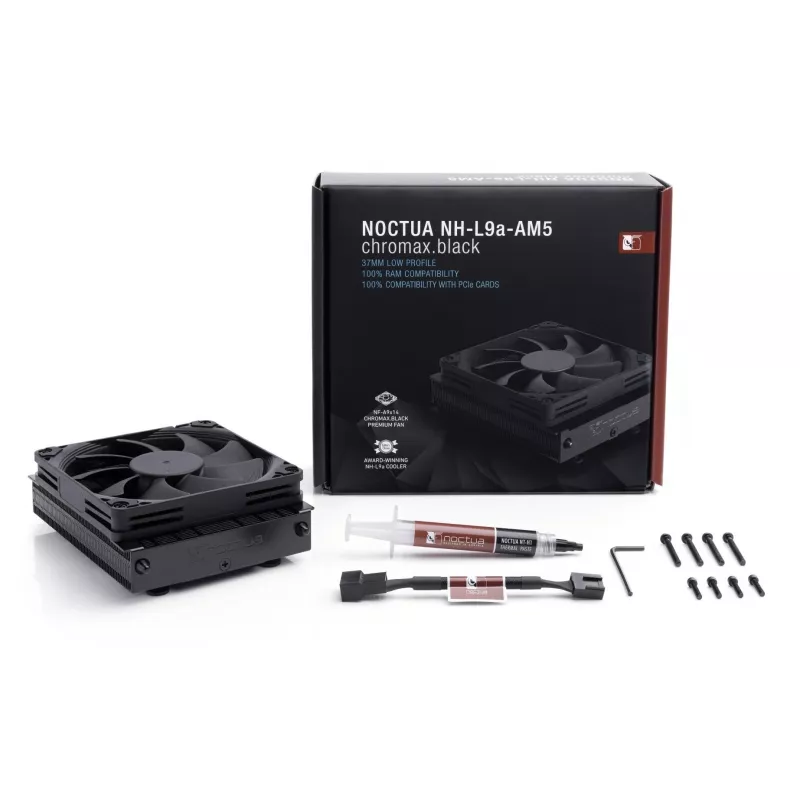 Oro aušintuvas Noctua NH-L9A-AM5 CHROMAX.BLACK 9.2 cm 600-2500 RPM