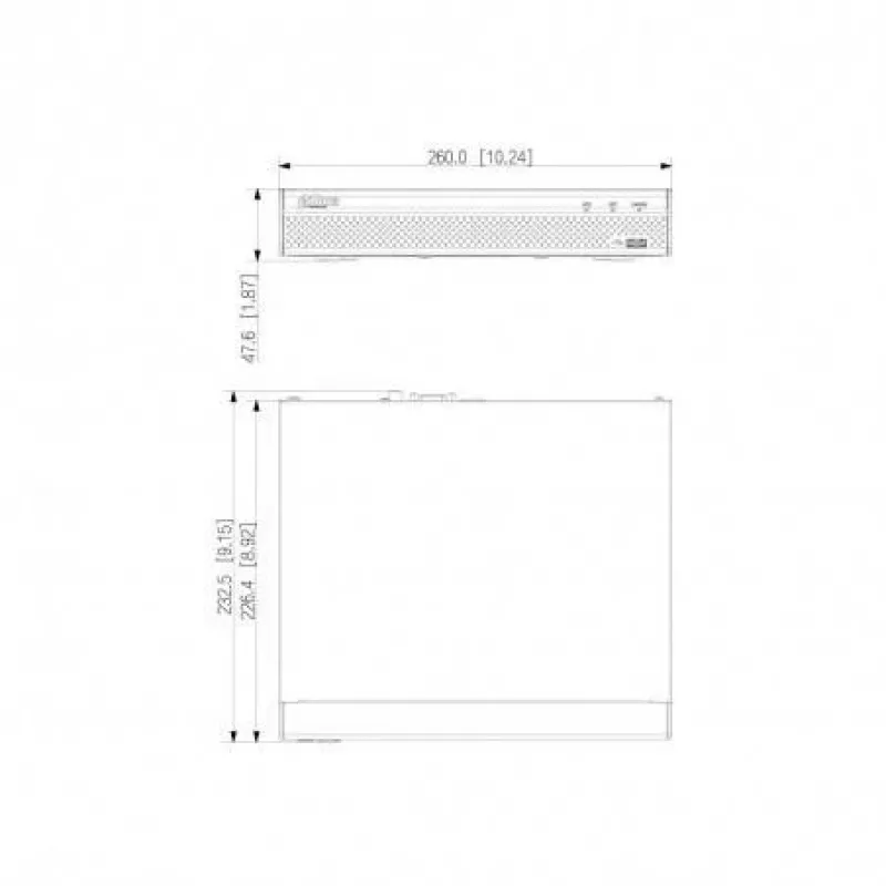 Dahua Technology Lite NVR2108HS-4KS3 tinklinis vaizdo registratorius 1U juodas