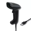 Nešiojamas brūkšninių kodų skaitytuvas QOLTEC 50863 – 1D/2D, USB, LED, juodas, 5V, 1,8 m laidas