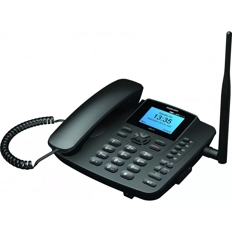 MAXCOM Phone MM41 D 4G VoLTE biuro telefonas su SIM kortele