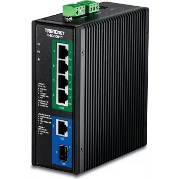 TRENDnet TI-BG50611 v1.0R – pramoninis valdomas PoE++ switch'as, 4 prievadai 10/100/1000/2.5G