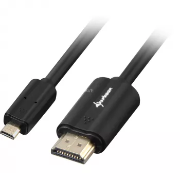 HDMI kabelis Sharkoon 1,5 m HDMI/Micro HDMI