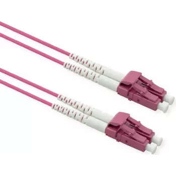 ROLINE šviesolaidinis kabelis 50/125 µm OM4 - LC/LC - plienu armuotas - LSOH - violetinis - 20 m