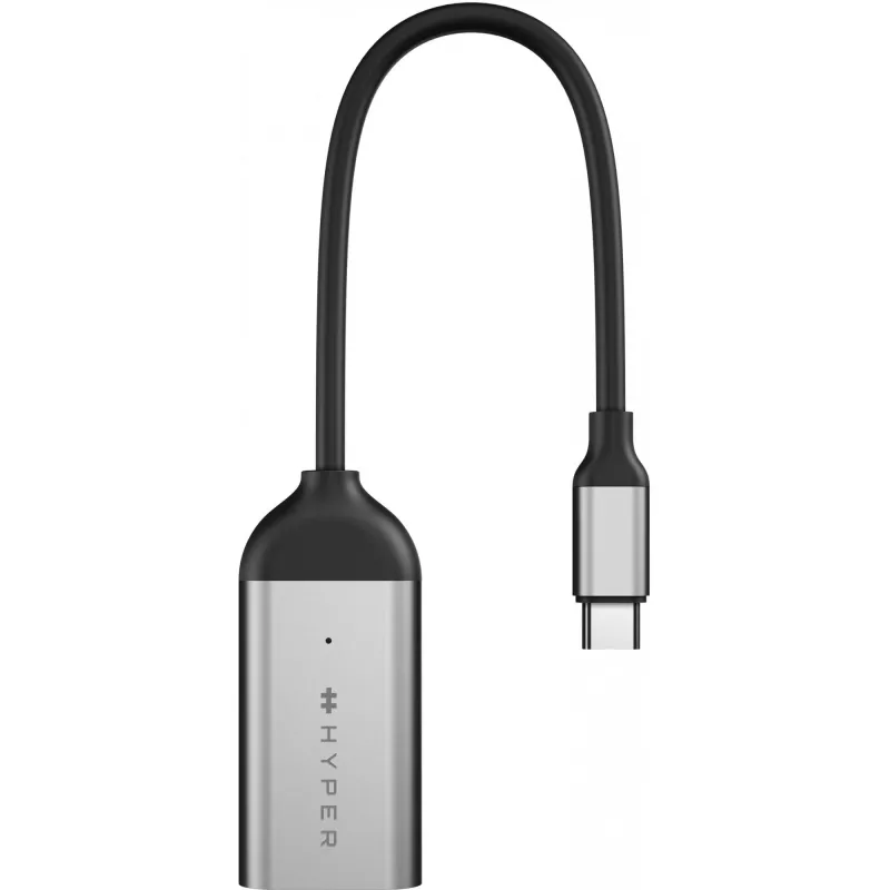 HYPER HD-H8K USB Type-C į HDMI adapteris iš nerūdijančio plieno