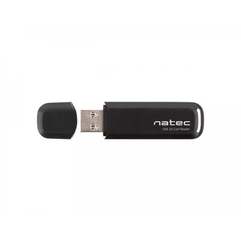 Kortelių skaitytuvas NATEC Scarab 2 USB 3.2 Gen 1 Type-A – MicroSD/SD palaikymas, 5000 Mbit/s, juodas