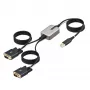 StarTech.com 13ft (4m) 2 prievadų USB į RS232 adapterio kabelis, keičiami DB9 varžtai/veržlės, COM išlaikymas, USB-A į DB9 RS232, FTDI, 4 lygio ESD apsauga, Windows/macOS/ChromeOS/Linux – tvirta TPE konstrukcija