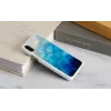 Dėklas išmaniesiems telefonams iKins, skirtas iPhone XS/S, mėlynas ežero su baltais akcentais