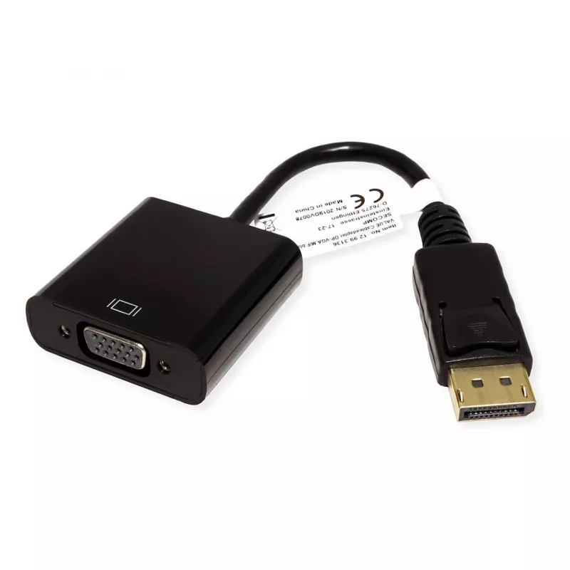 VGA adapteris DisplayPort į VGA VALUE 12.99.3136