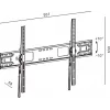 TV laikiklis TB TB-951 iki 120 colių, max apkrova 100 kg, VESA 900×600