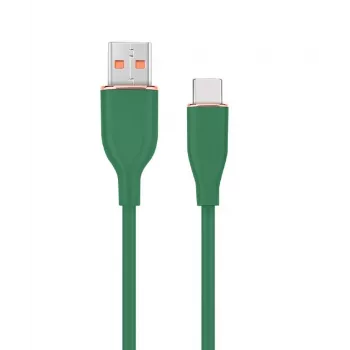 USB Type-C įkrovimo ir duomenų laidas, 1,5 m, žalias