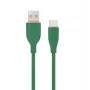 USB Type-C įkrovimo ir duomenų laidas, 1,5 m, žalias