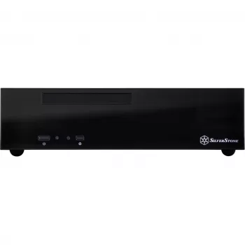 SilverStone MILO ML09 - Stacionarus kompiuterio korpusas - Mini-ITX - be maitinimo šaltinio (SFX12V) - Juodas - USB/Garsas (SST-ML09B)