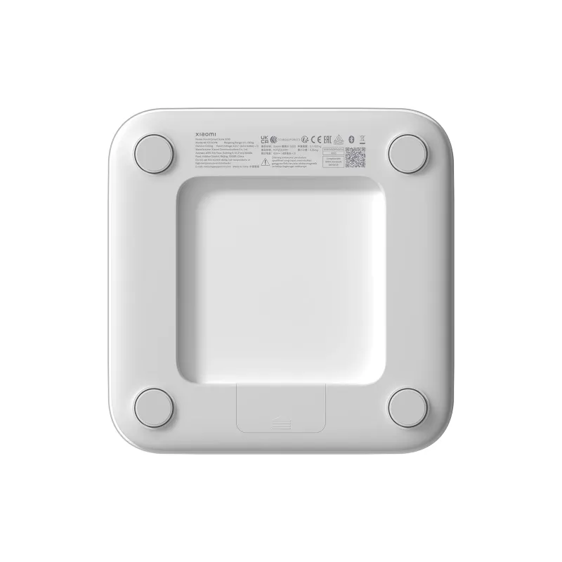 Svarstyklės Xiaomi Smart Scale S200 – maks. 150 kg, tikslumas 50 g, 280×280×24,5 mm, balta