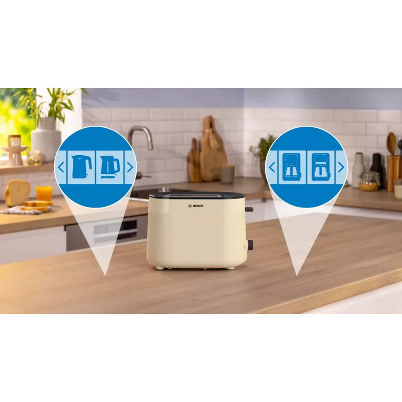 Bosch TAT2M127 MyMoment skrudintuvas | 950 W | 2 lizdai | plastikinis korpusas | smėlio spalvos