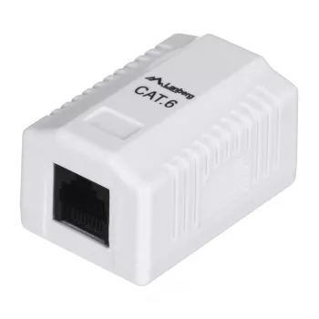 LANBERG OU6-0001-W – montažinė RJ-45 lizdo dėžutė, Cat6, balta