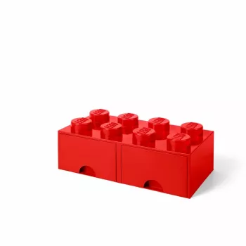 LEGO kaladėlės formos stalčius 8 raudonas (40061730) Room Copenhagen