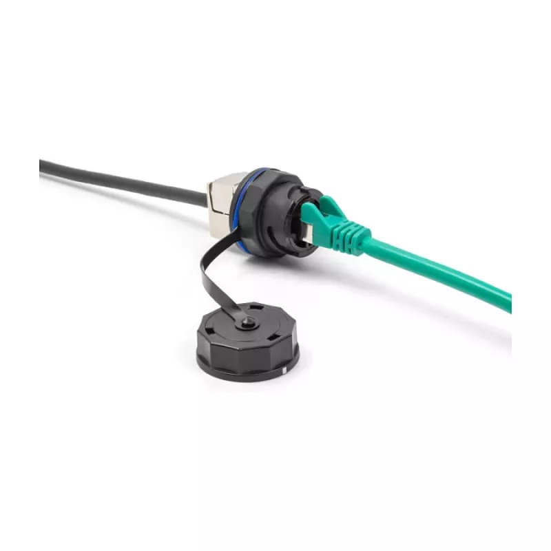 DeLOCK 67050 apsauginis dangtelis RJ45 įmontuojamoms jungtims, IP68, juodas