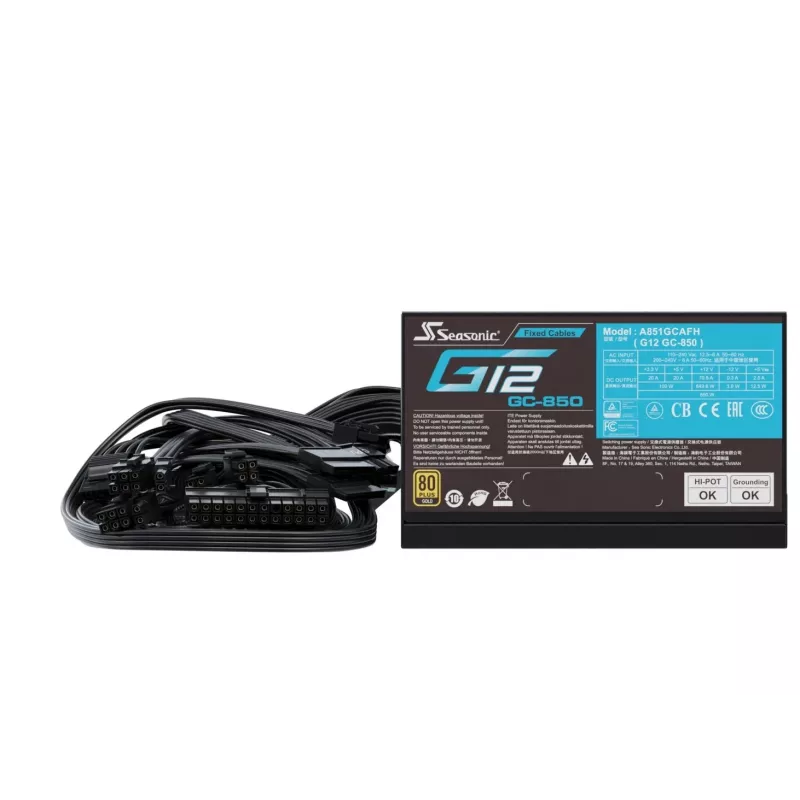 Seasonic maitinimo blokas 850W G12 GC-850 80+Gold ATX juodas