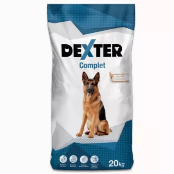 Sausas šunų ėdalas HURTOWNIA KARM Dexter Complete didelėms veislėms 20 kg, mėsos skonis, baltymai 21,5%, riebalai 7,5%