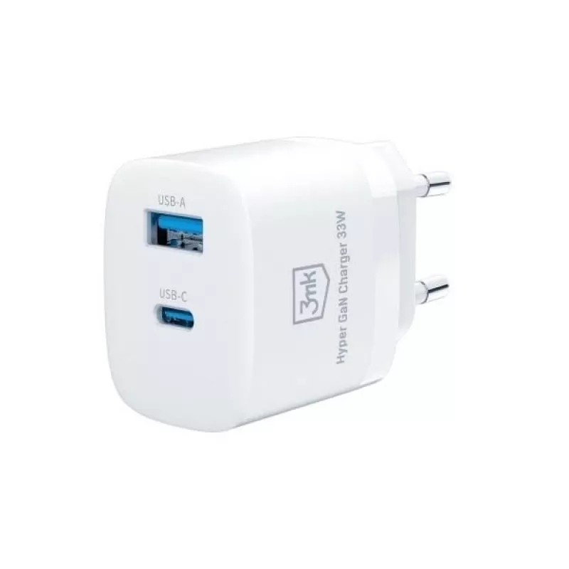 Įkroviklis 33W GaN PD 1xUSB-A+1xUSB-A