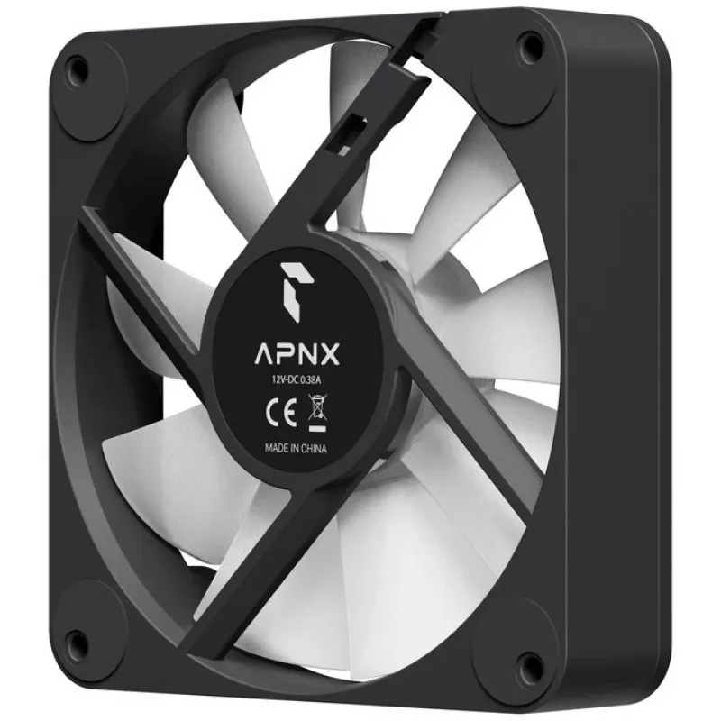 APNX FP1-R PWM Reverse ARGB korpuso ventiliatorius 120mm juodas