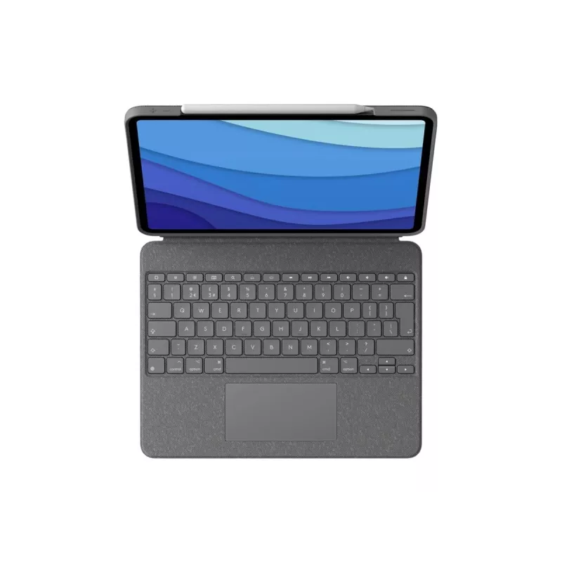 Klaviatūrinis dėklas Logitech Combo Touch QWERTZ vokiškas išdėstymas Smart Connector grafitas