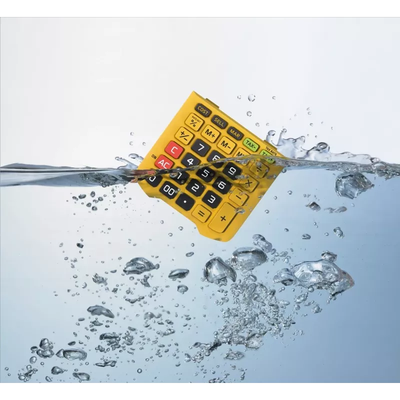 CASIO WM-320MT-S skaičiuotuvas, 12 skaitmenų, vandeniui atsparus, IP54