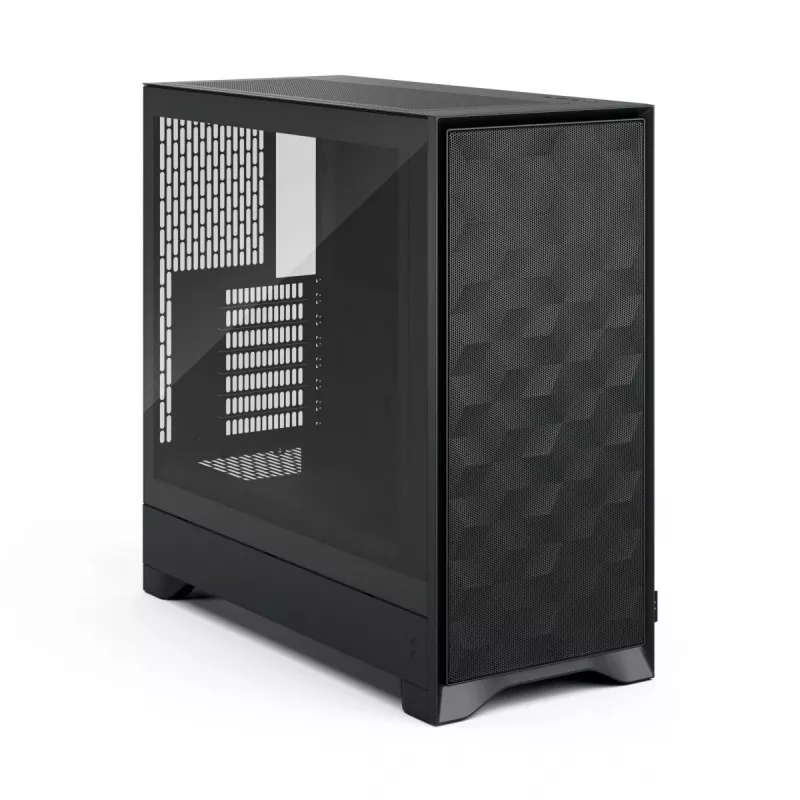 PC korpusas Fractal Design Pop 2 Air Black TG Midi Tower — ATX, 3x 120 mm priekiniai ventiliatoriai, palaiko 2,5 colio ir 3,5 colio diskus