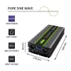 Qoltec 51923 Grynosios sinusinės bangos keitiklis Monolith | 3000W | 6000W | 24V į 230V | LCD